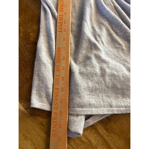 Garnet Hill Cashmere Easy Tie-Front Sweater Gray Women's M - Picture 9 of 9